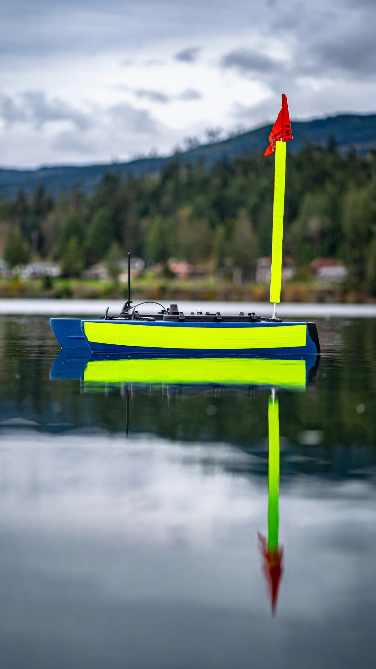 Field crew operating survey equipment